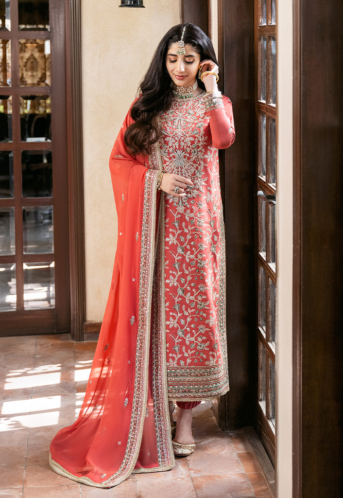 Asim Jofa Eid Festive Embroidered Cotton Unstitched 3Pc Suit AJKM-12