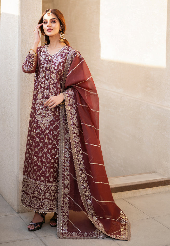 Asim Jofa Eid Festive Embroidered Net Unstitched 3Pc Suit AJKM-13
