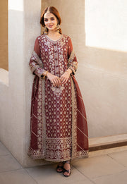 Asim Jofa Eid Festive Embroidered Net Unstitched 3Pc Suit AJKM-13