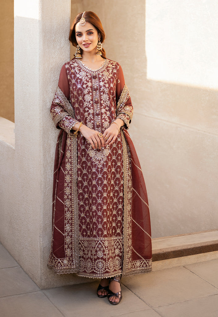 Asim Jofa Eid Festive Embroidered Net Unstitched 3Pc Suit AJKM-13