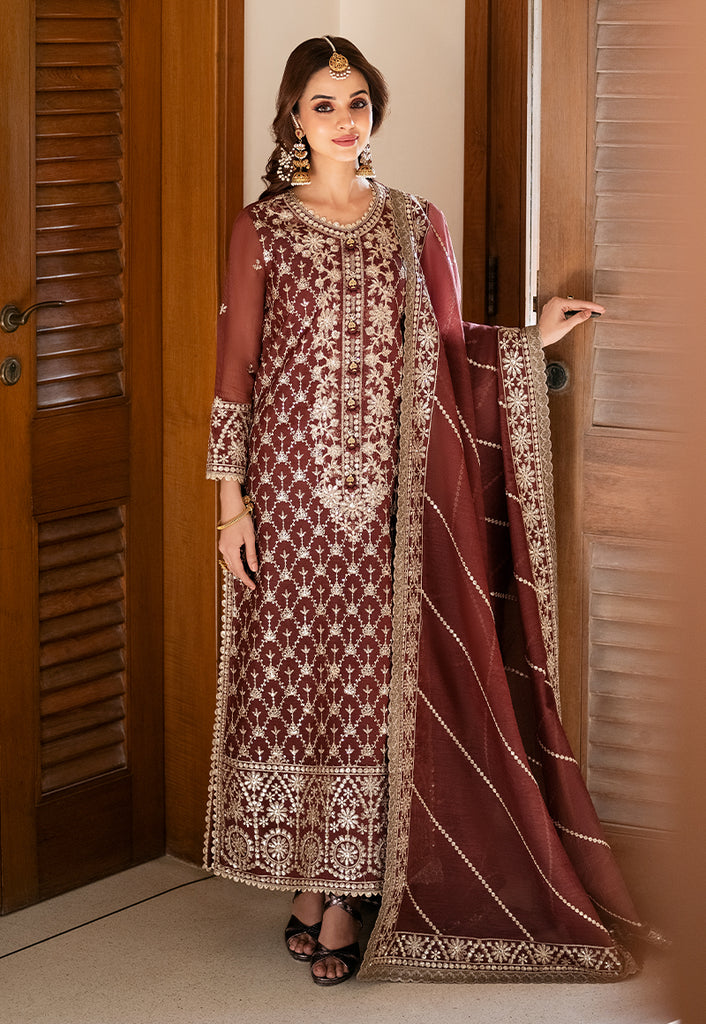 Asim Jofa Eid Festive Embroidered Net Unstitched 3Pc Suit AJKM-13