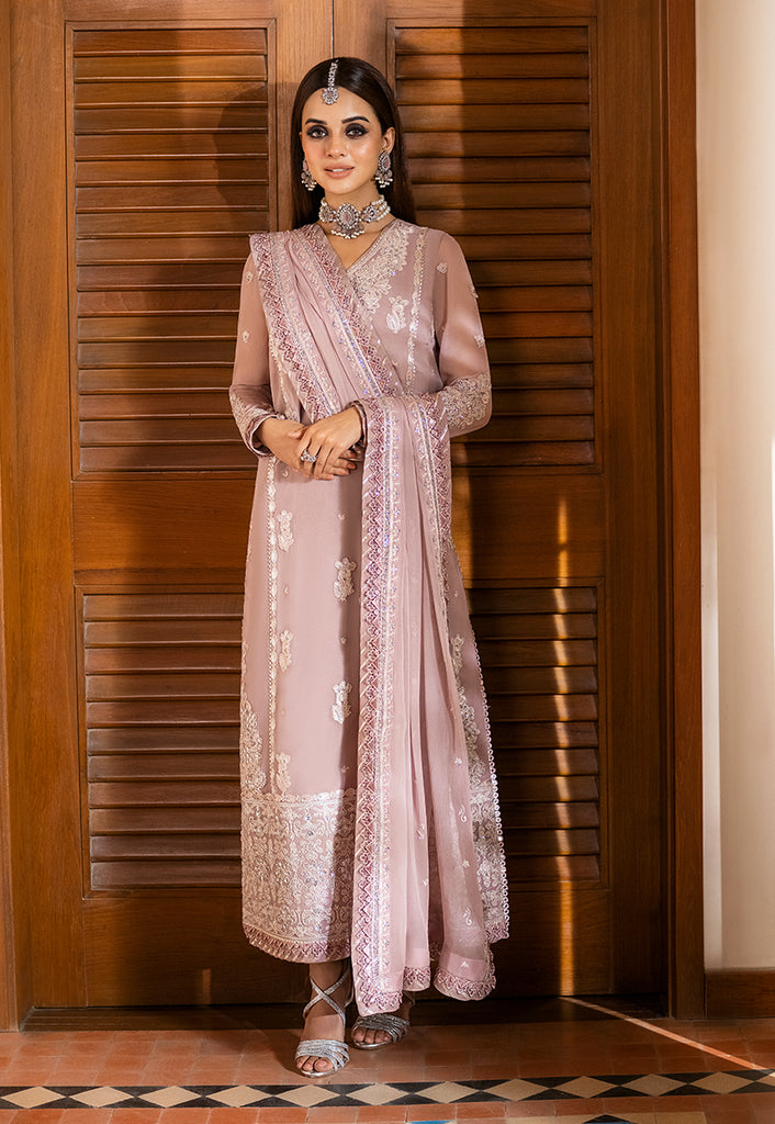 Asim Jofa Eid Festive Embroidered Chiffon Unstitched 3Pc Suit AJKM-17