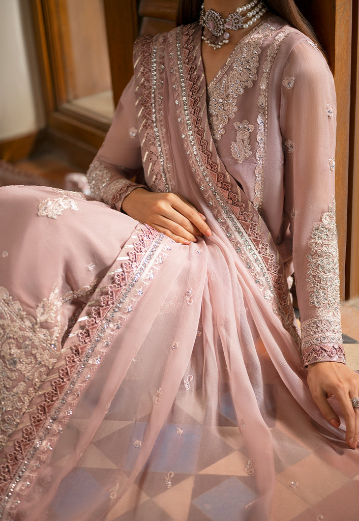 Asim Jofa Eid Festive Embroidered Chiffon Unstitched 3Pc Suit AJKM-17