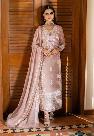 Asim Jofa Eid Festive Embroidered Chiffon Unstitched 3Pc Suit AJKM-17