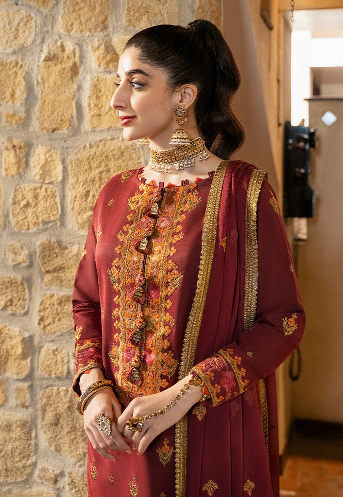 Asim Jofa Eid Festive Embroidered Cotton Unstitched 3Pc Suit AJKM-20