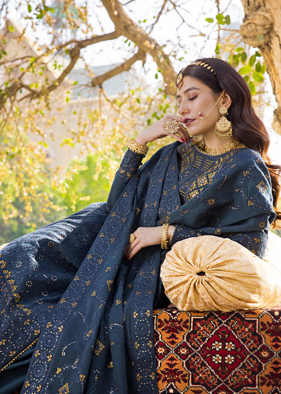 Asim Jofa The Mughal Queen Lucknowi Unstitched Chikankari 3Pc AJMQ-10