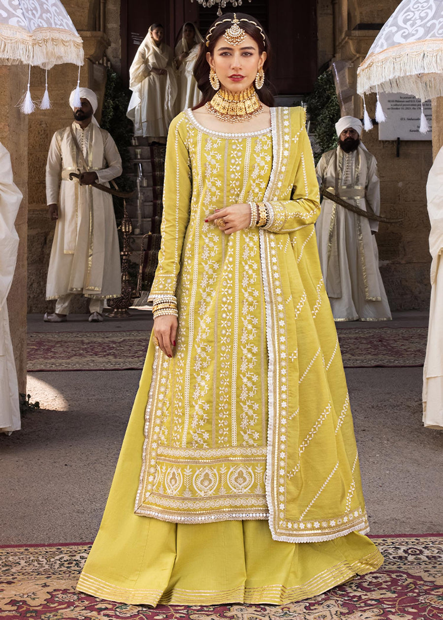 Asim Jofa The Mughal Queen Lucknowi Unstitched Chikankari 3Pc AJMQ-01