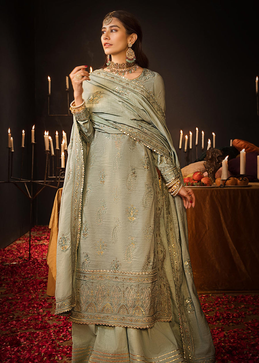Asim Jofa The Mughal Queen Lucknowi Unstitched Chikankari 3Pc AJMQ-09