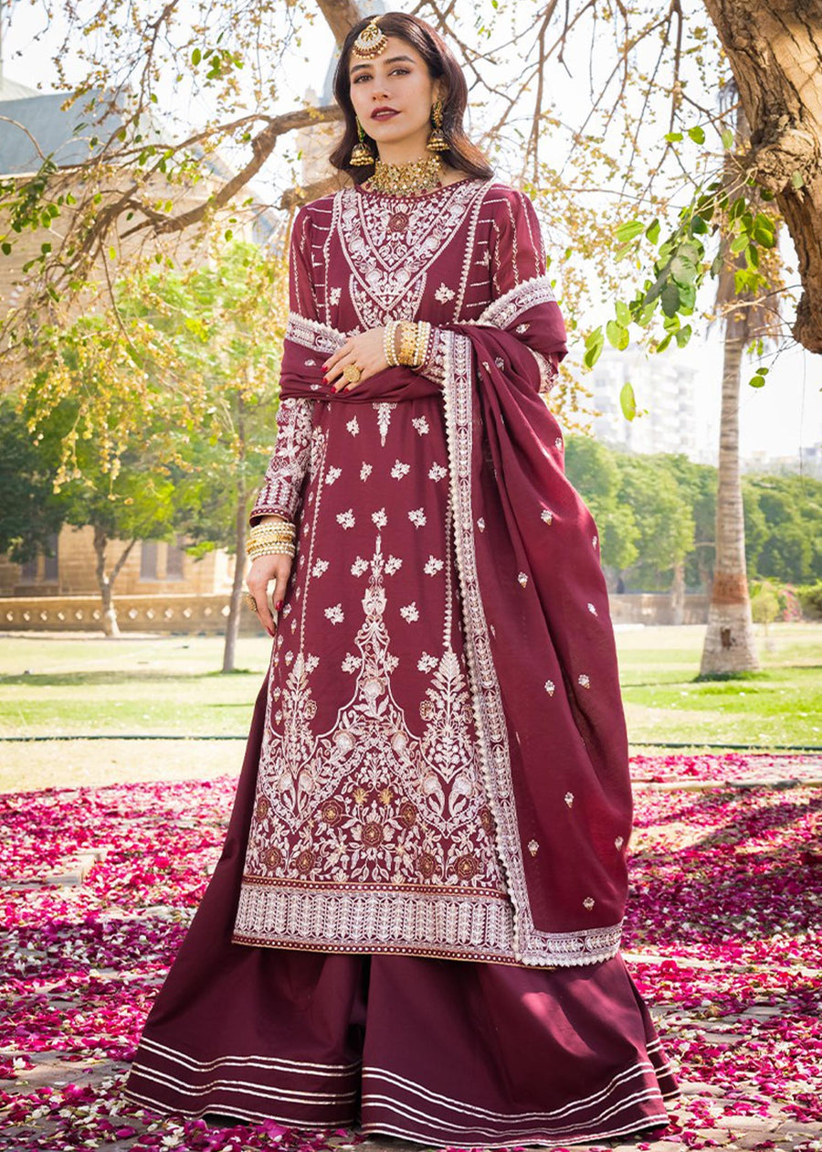 Asim Jofa The Mughal Queen Lucknowi Unstitched Chikankari 3Pc AJMQ-12