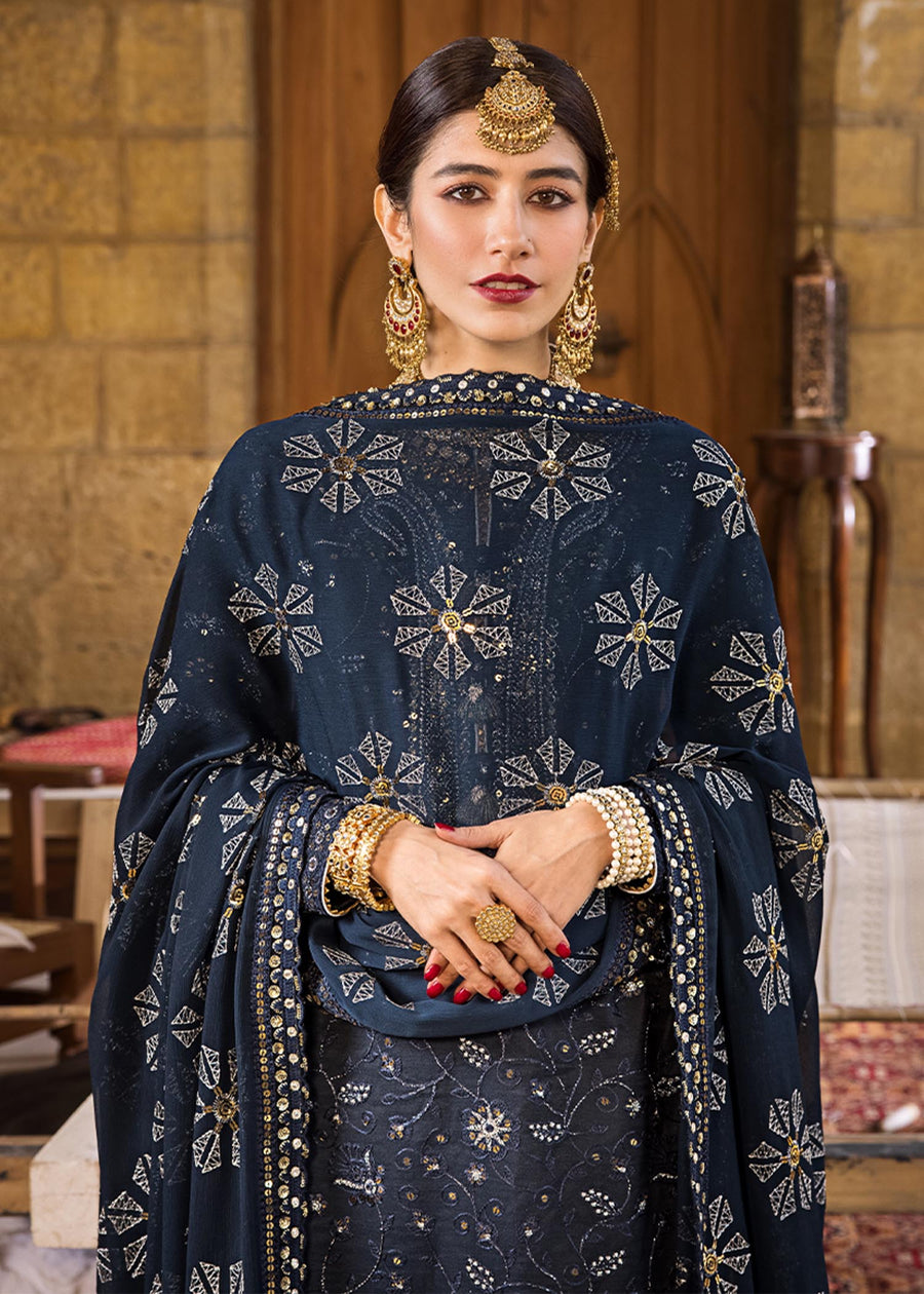 Asim Jofa The Mughal Queen Lucknowi Unstitched Chikankari 3Pc AJMQ-06