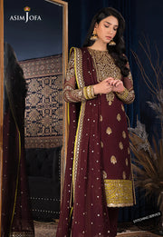 The Ramsha Edit by Asim Jofa Festive Embroidered 3Pc Suit AJRE-08