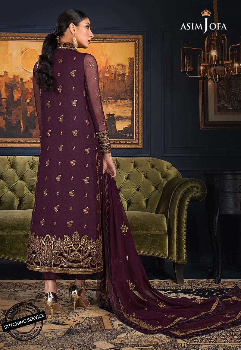 The Ramsha Edit by Asim Jofa Festive Embroidered 3Pc Suit AJRE-10