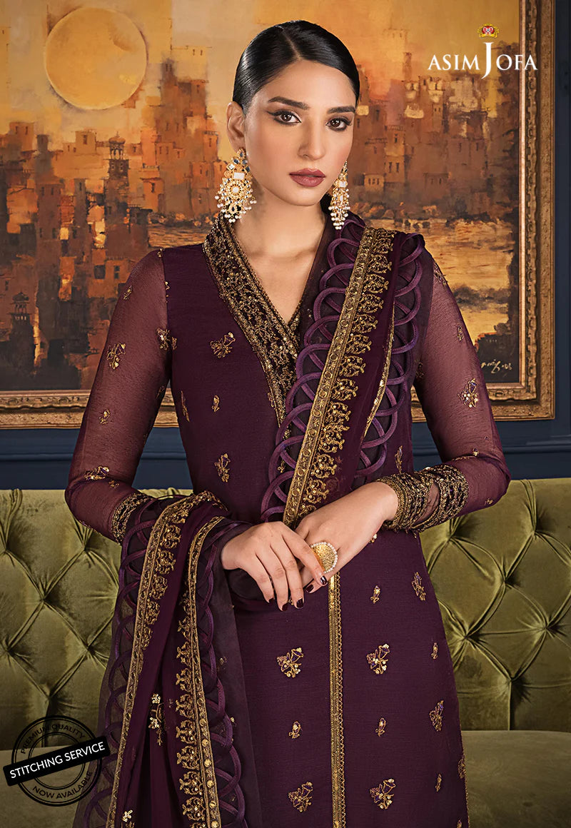 The Ramsha Edit by Asim Jofa Festive Embroidered 3Pc Suit AJRE-10