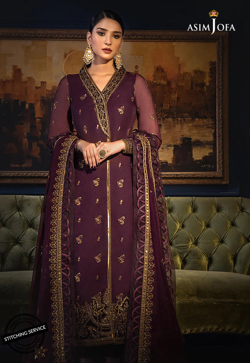 The Ramsha Edit by Asim Jofa Festive Embroidered 3Pc Suit AJRE-10