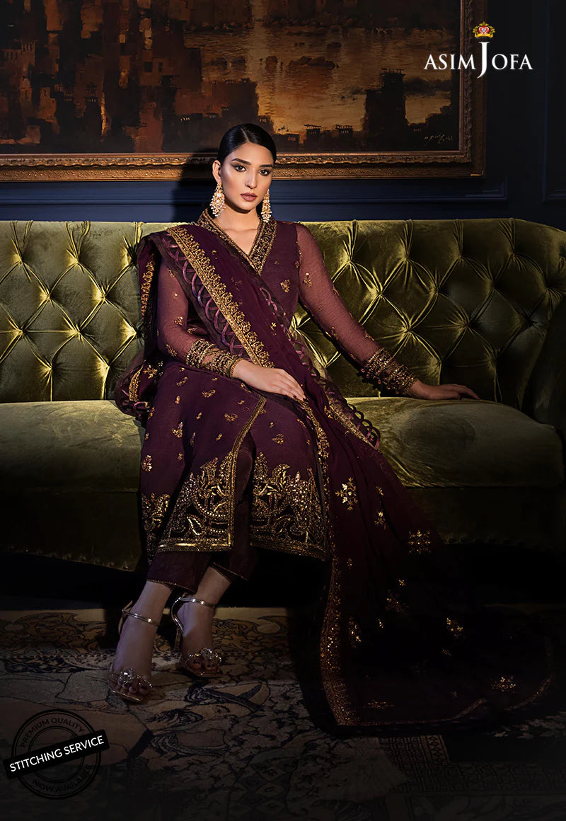 The Ramsha Edit by Asim Jofa Festive Embroidered 3Pc Suit AJRE-10