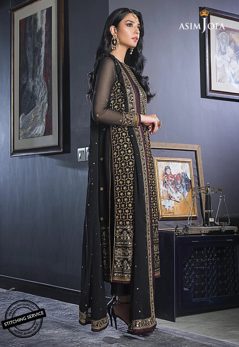 The Ramsha Edit by Asim Jofa Festive Embroidered 3Pc Suit AJRE-11