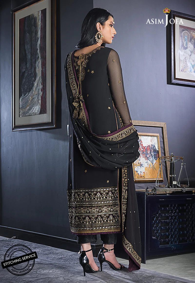 The Ramsha Edit by Asim Jofa Festive Embroidered 3Pc Suit AJRE-11