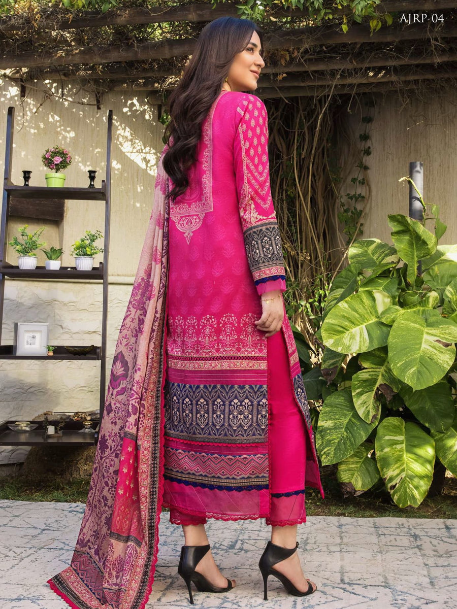 Rania by Asim Jofa Unstitched Printed Lawn 3 Piece Suit AJRP-04