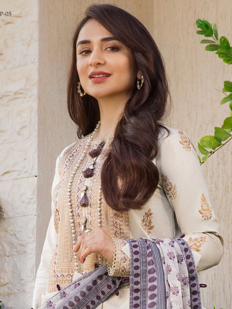 Rania by Asim Jofa Unstitched Embroidered Cambric 2 Piece Suit AJRP-05