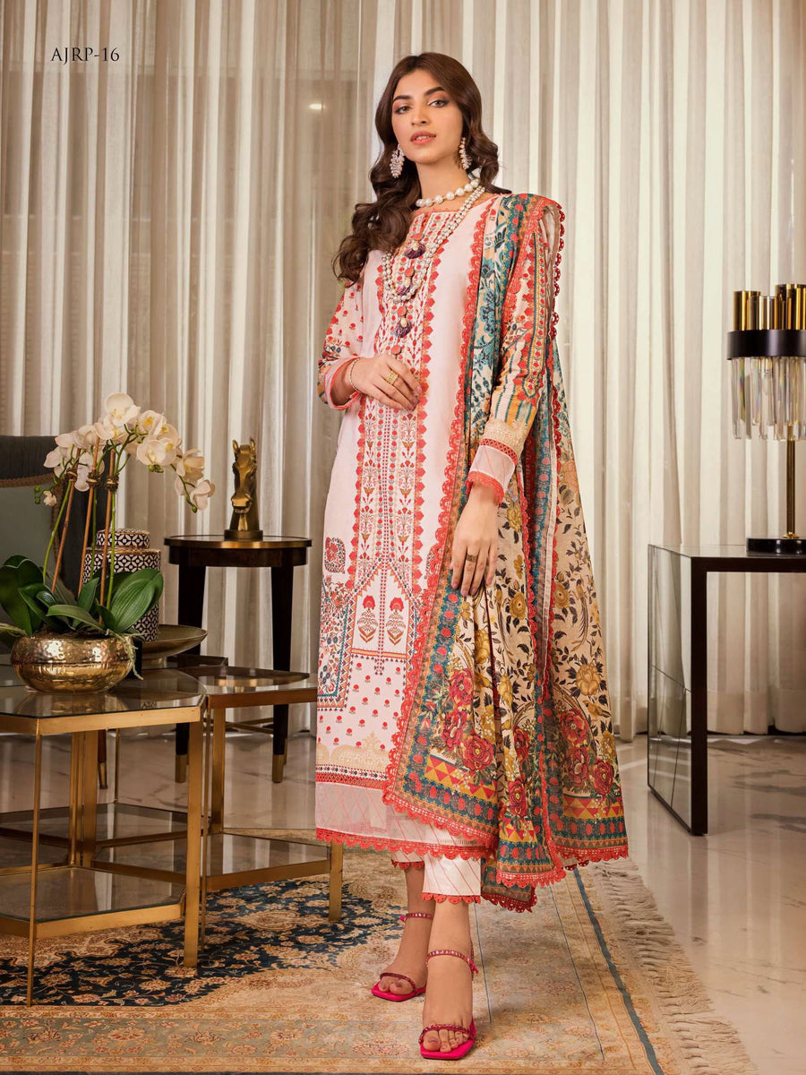 Rania by Asim Jofa Unstitched Printed Lawn 2 Piece Suit AJRP-16