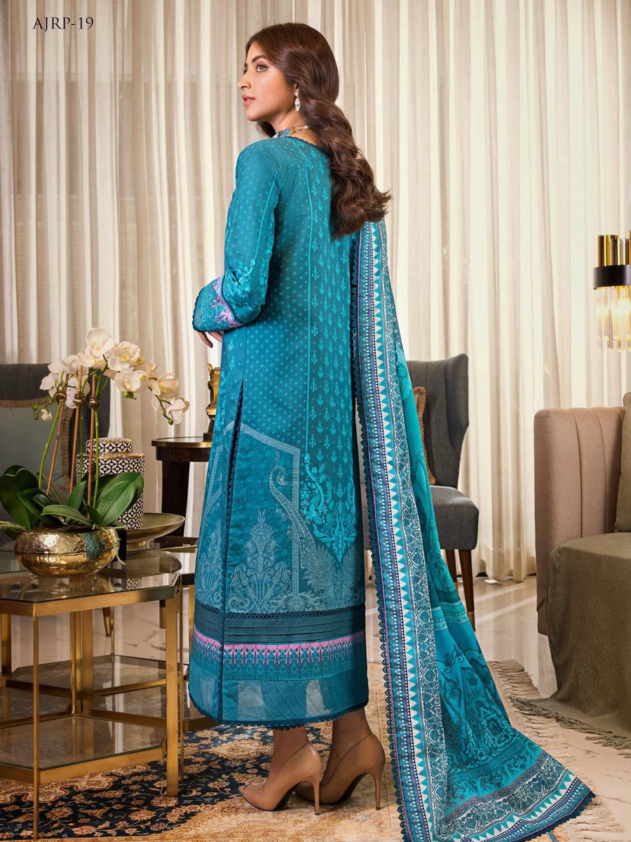Rania by Asim Jofa Unstitched Printed Lawn 3 Piece Suit AJRP-19
