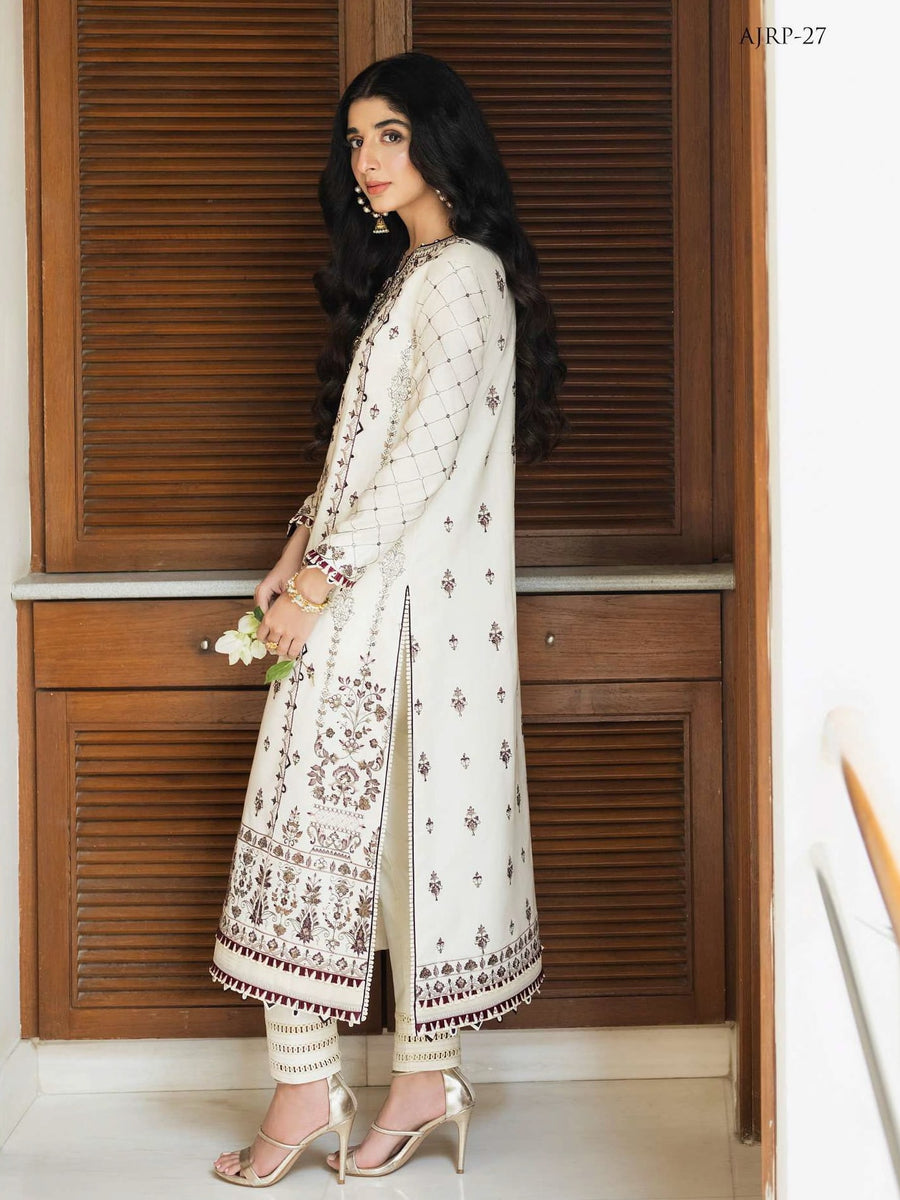 Rania by Asim Jofa Unstitched Embroidered Cambric 2 Piece Suit AJRP-27