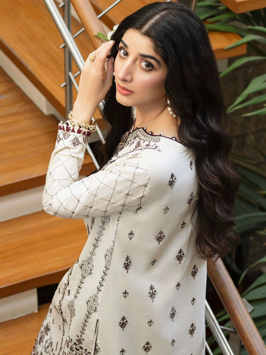 Rania by Asim Jofa Unstitched Embroidered Cambric 2 Piece Suit AJRP-27