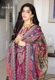 Rania by Asim Jofa Unstitched Printed Lawn 3 Piece Suit AJS-04