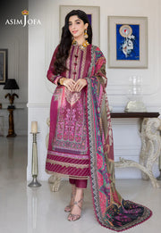 Rania by Asim Jofa Unstitched Printed Lawn 3 Piece Suit AJS-04
