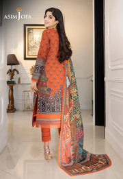 Rania by Asim Jofa Unstitched Printed Lawn 2 Piece Suit AJS-08