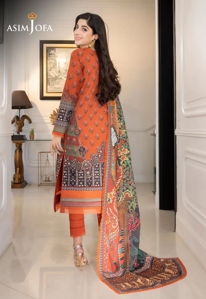 Rania by Asim Jofa Unstitched Printed Lawn 2 Piece Suit AJS-08