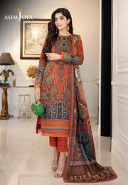 Rania by Asim Jofa Unstitched Printed Lawn 2 Piece Suit AJS-08