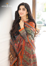 Rania by Asim Jofa Unstitched Printed Lawn 2 Piece Suit AJS-08