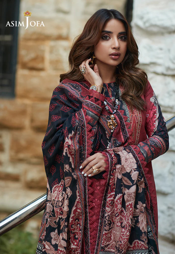 Rania by Asim Jofa Unstitched Printed Lawn 2 Piece Suit AJS-12