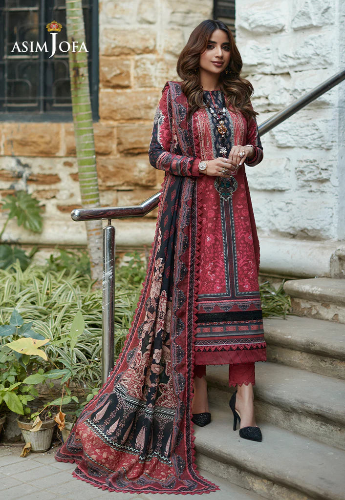 Rania by Asim Jofa Unstitched Printed Lawn 2 Piece Suit AJS-12