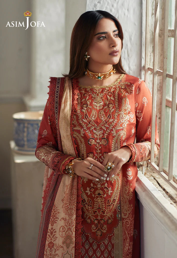 Rania by Asim Jofa Unstitched Embroidered Lawn 2 Piece Suit AJS-15