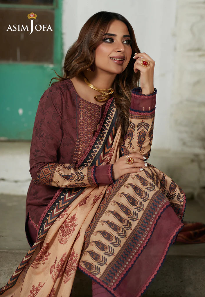 Rania by Asim Jofa Unstitched Printed Lawn 2 Piece Suit AJS-17