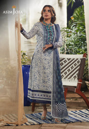 Rania by Asim Jofa Unstitched Printed Lawn 3 Piece Suit AJS-18