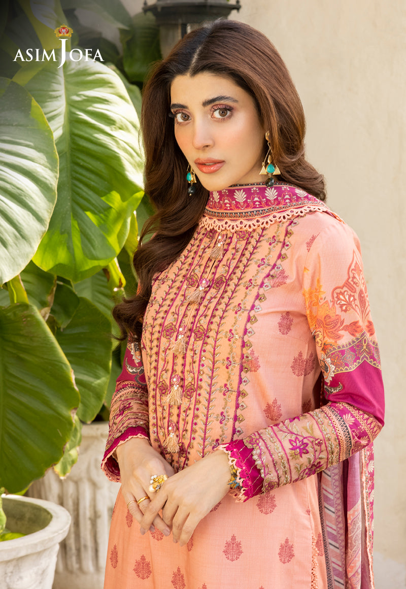 Rania by Asim Jofa Unstitched Embroidered Lawn 3 Piece Suit AJS-23