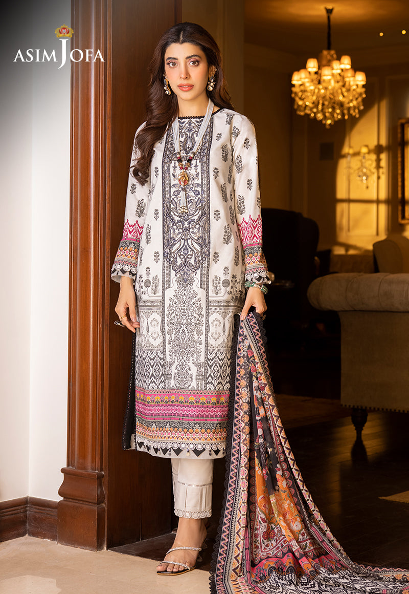 Rania by Asim Jofa Unstitched Embroidered Lawn 3 Piece Suit AJS-25