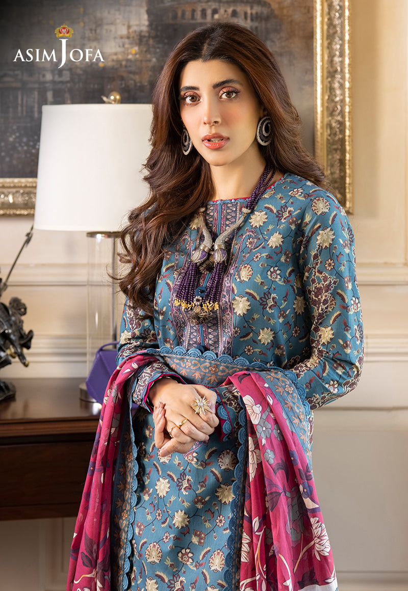 Rania by Asim Jofa Unstitched Printed Lawn 2 Piece Suit AJS-27
