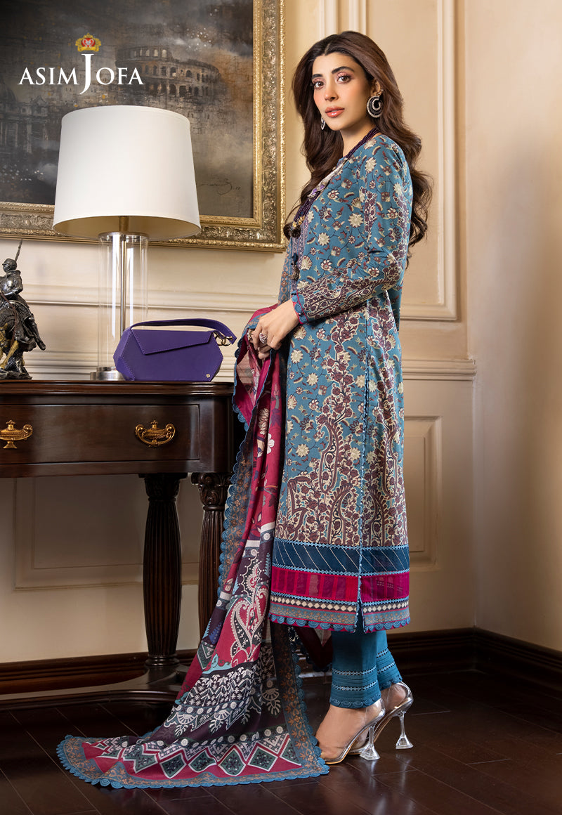 Rania by Asim Jofa Unstitched Printed Lawn 2 Piece Suit AJS-27