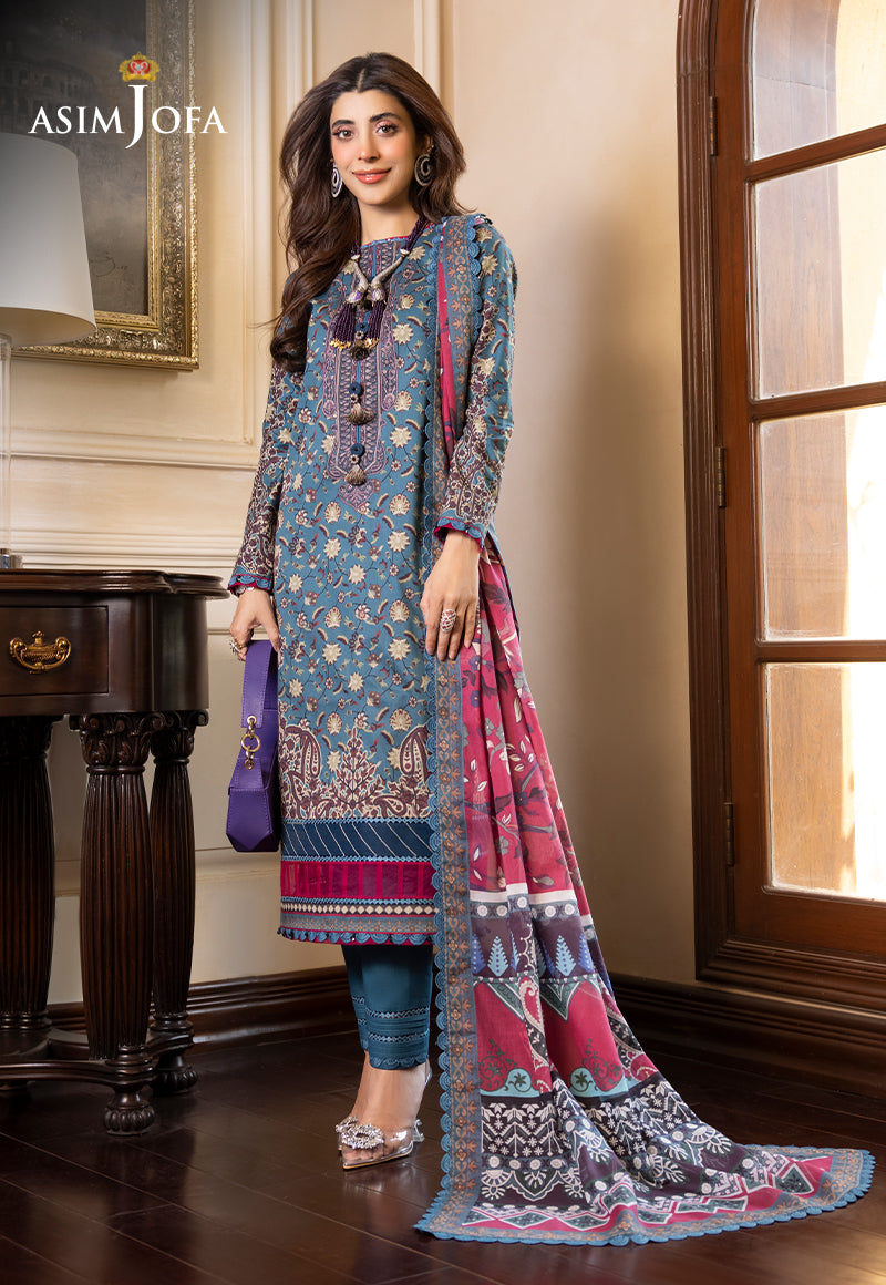 Rania by Asim Jofa Unstitched Printed Lawn 2 Piece Suit AJS-27