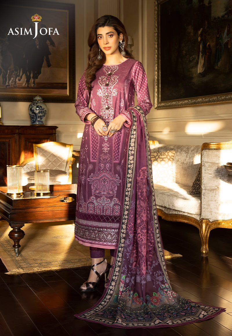 Rania by Asim Jofa Unstitched Embroidered Lawn 2 Piece Suit AJS-28