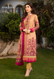 Rania by Asim Jofa Unstitched Embroidered Lawn 3 Piece Suit AJS-31