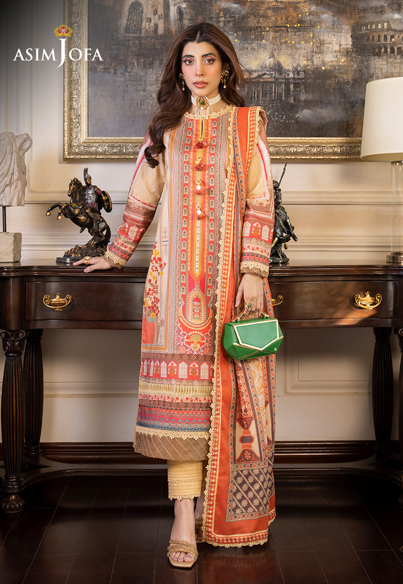 Rania by Asim Jofa Unstitched Printed Lawn 2 Piece Suit AJS-33