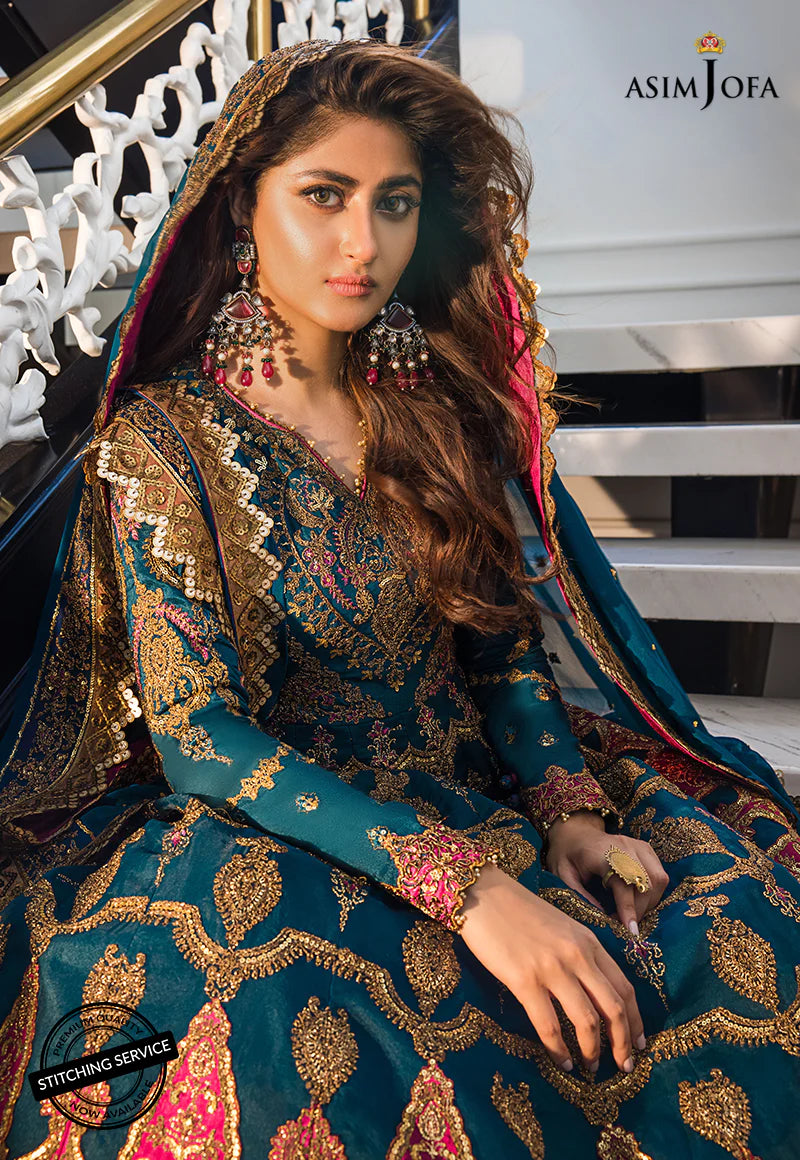 Asim Jofa Jaan-e-Adaa Sajal Edit Unstitched Embroidered Suit AJSE-01