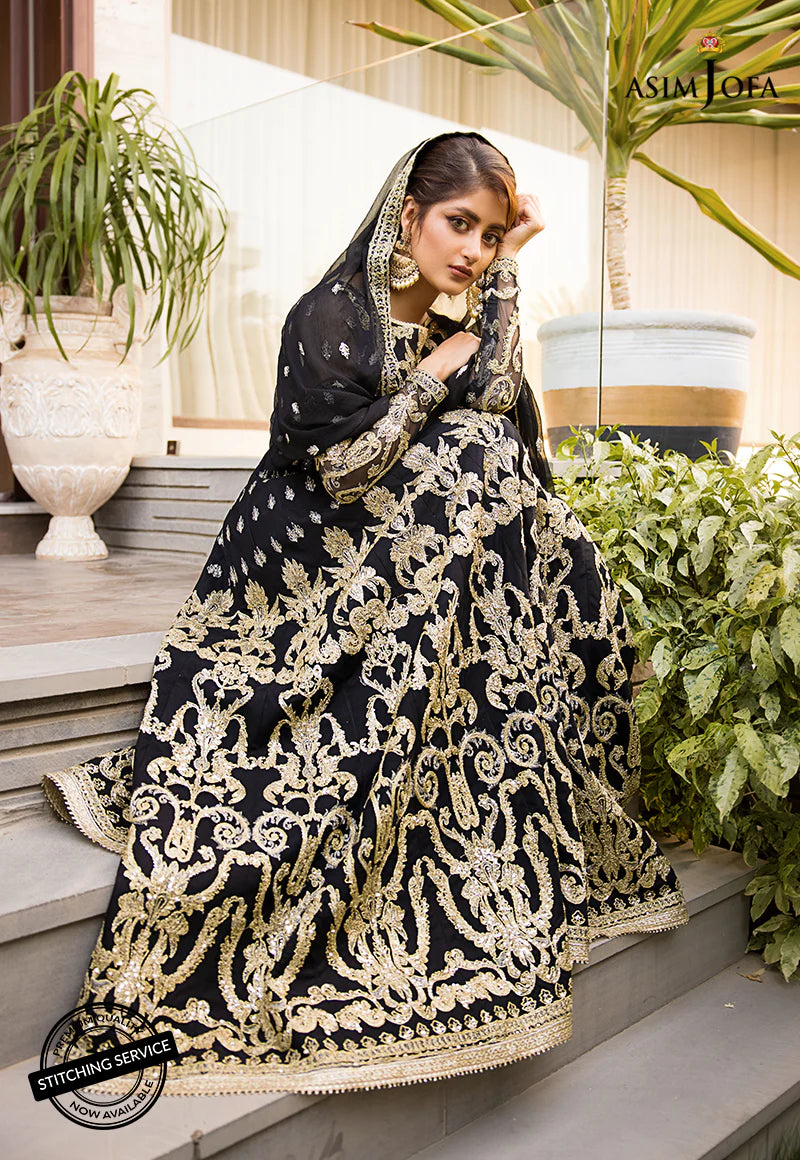 Asim Jofa Jaan-e-Adaa Sajal Edit Unstitched Embroidered Suit AJSE-03