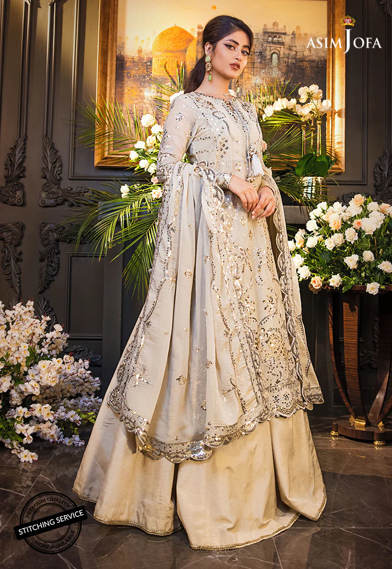 Asim Jofa Jaan-e-Adaa Sajal Edit Unstitched Embroidered Suit AJSE-04