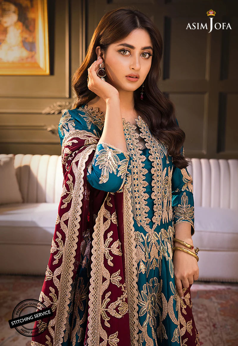 Asim Jofa Jaan-e-Adaa Sajal Edit Unstitched Embroidered Suit AJSE-09